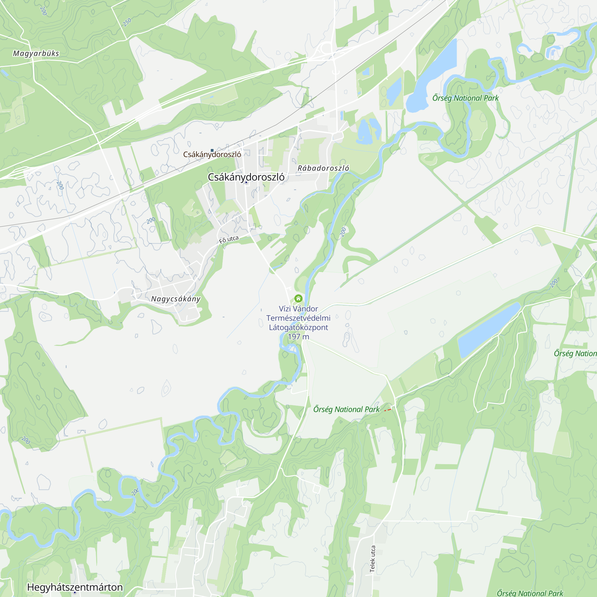 Vízi Vándor Természetvédelmi Látogatóközpont map