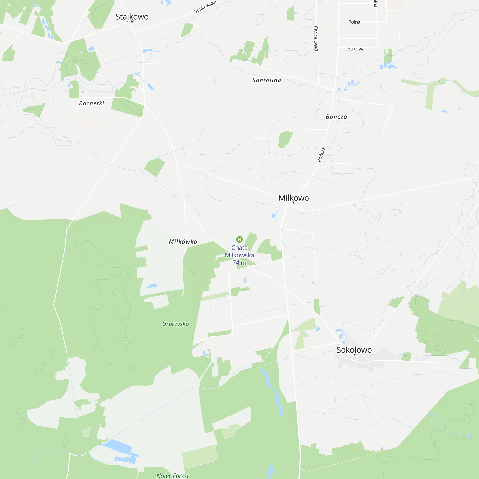 Chata Miłkowska map
