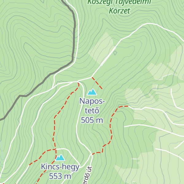 Map of Napos-tető