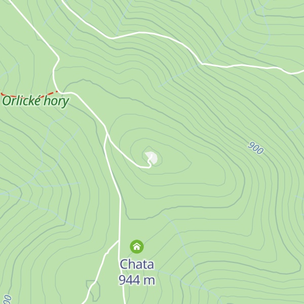 Map of Anenský vrch