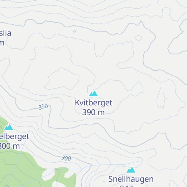 Map of Kvitberget
