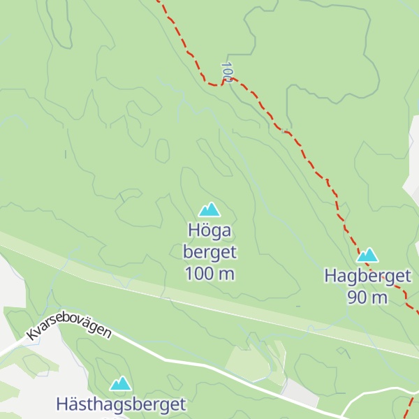 Map of Höga berget