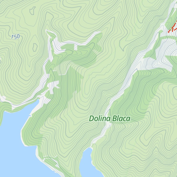 Map of Blacina glava