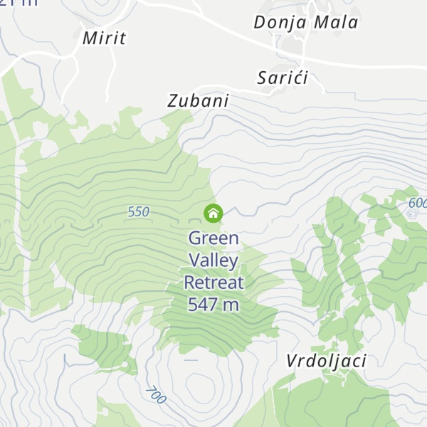 Map of Green Valley Retreat