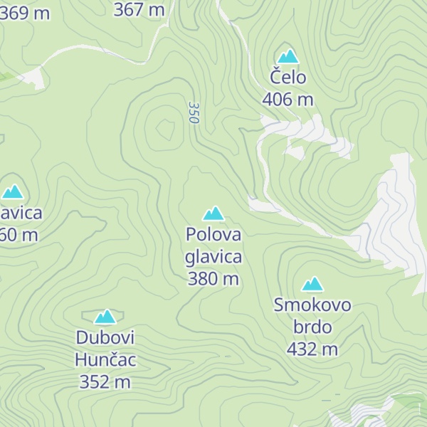 Map of Polova glavica