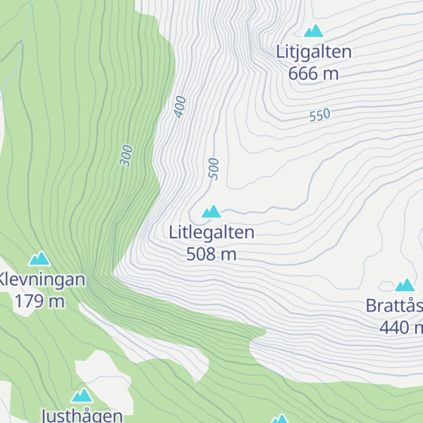Map of Litlegalten