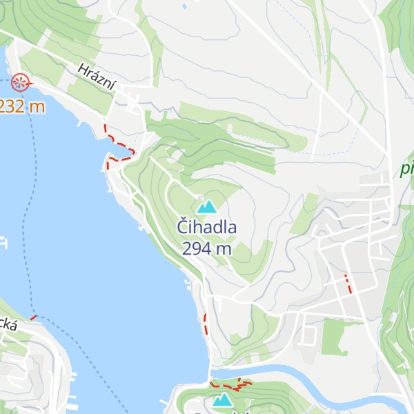 Map of Čihadla