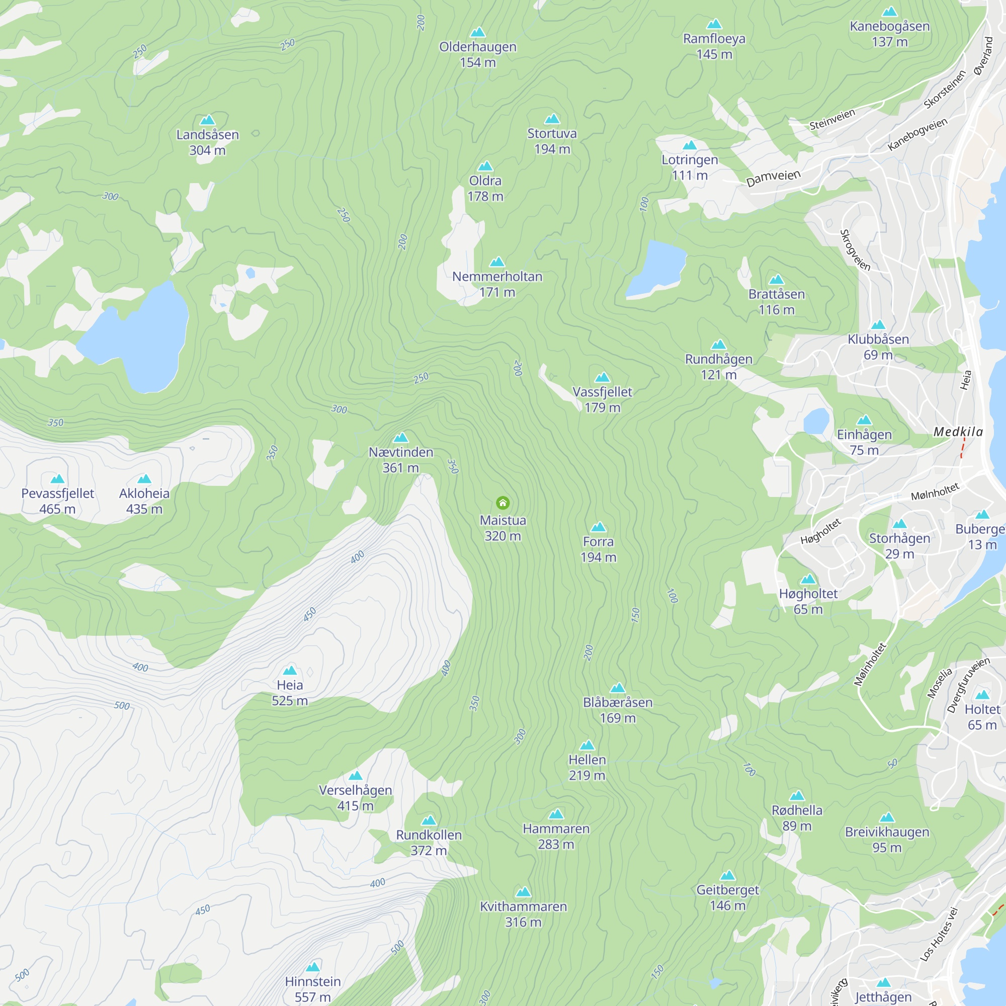 Maistua map