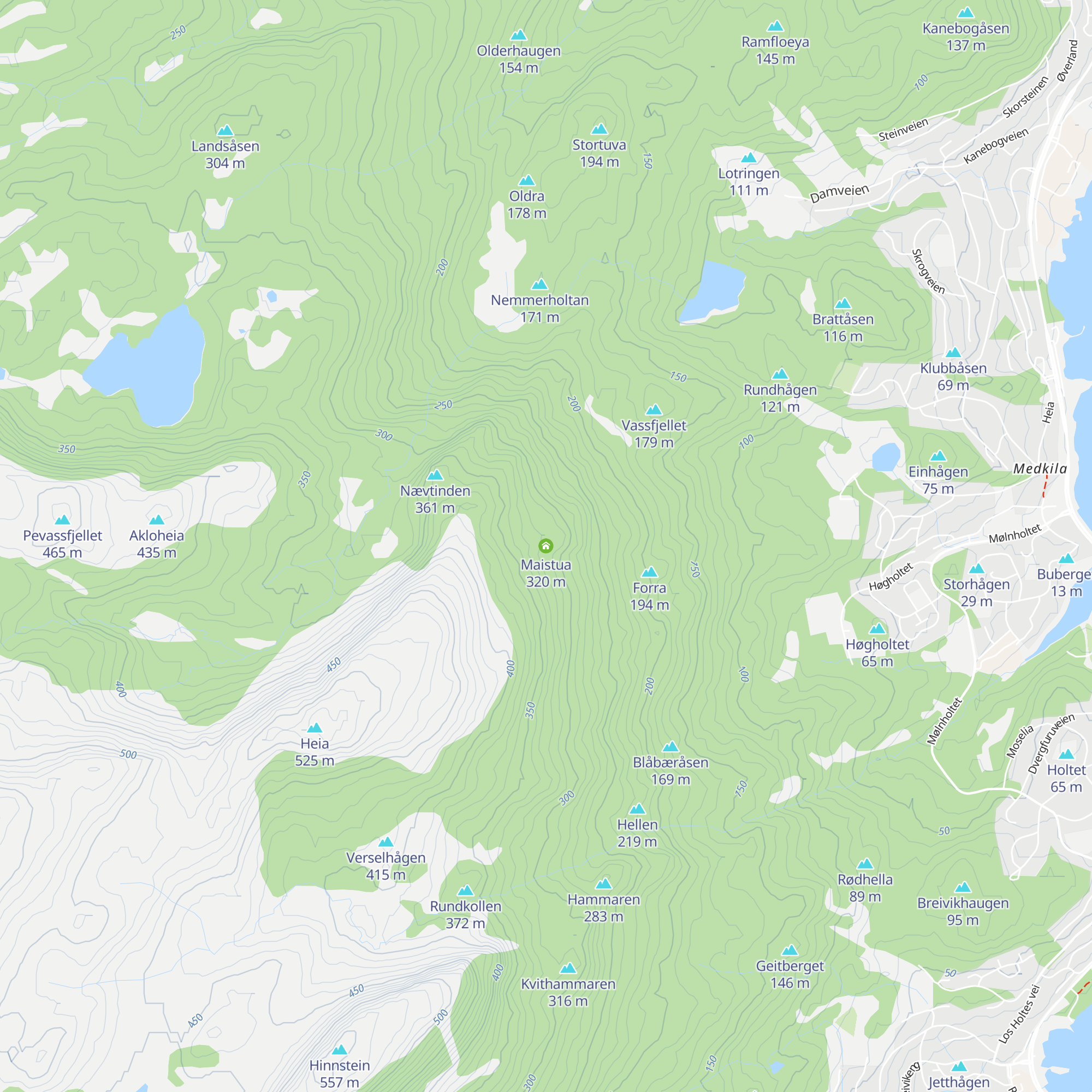 Maistua map