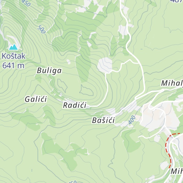 Map of Radića greda