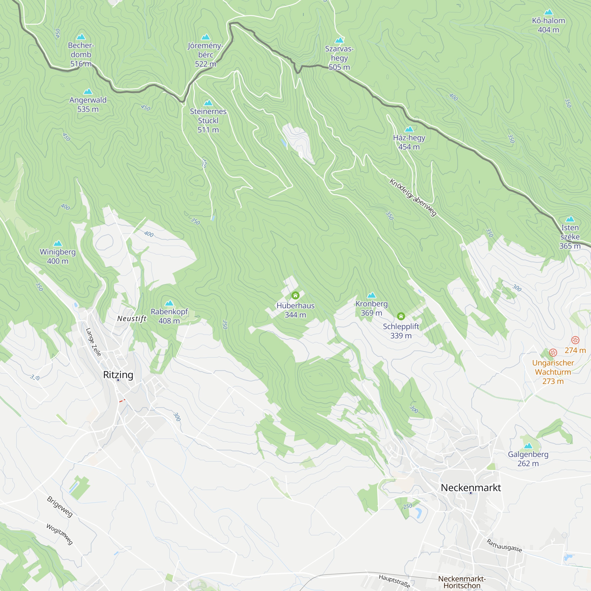 Huberhaus map