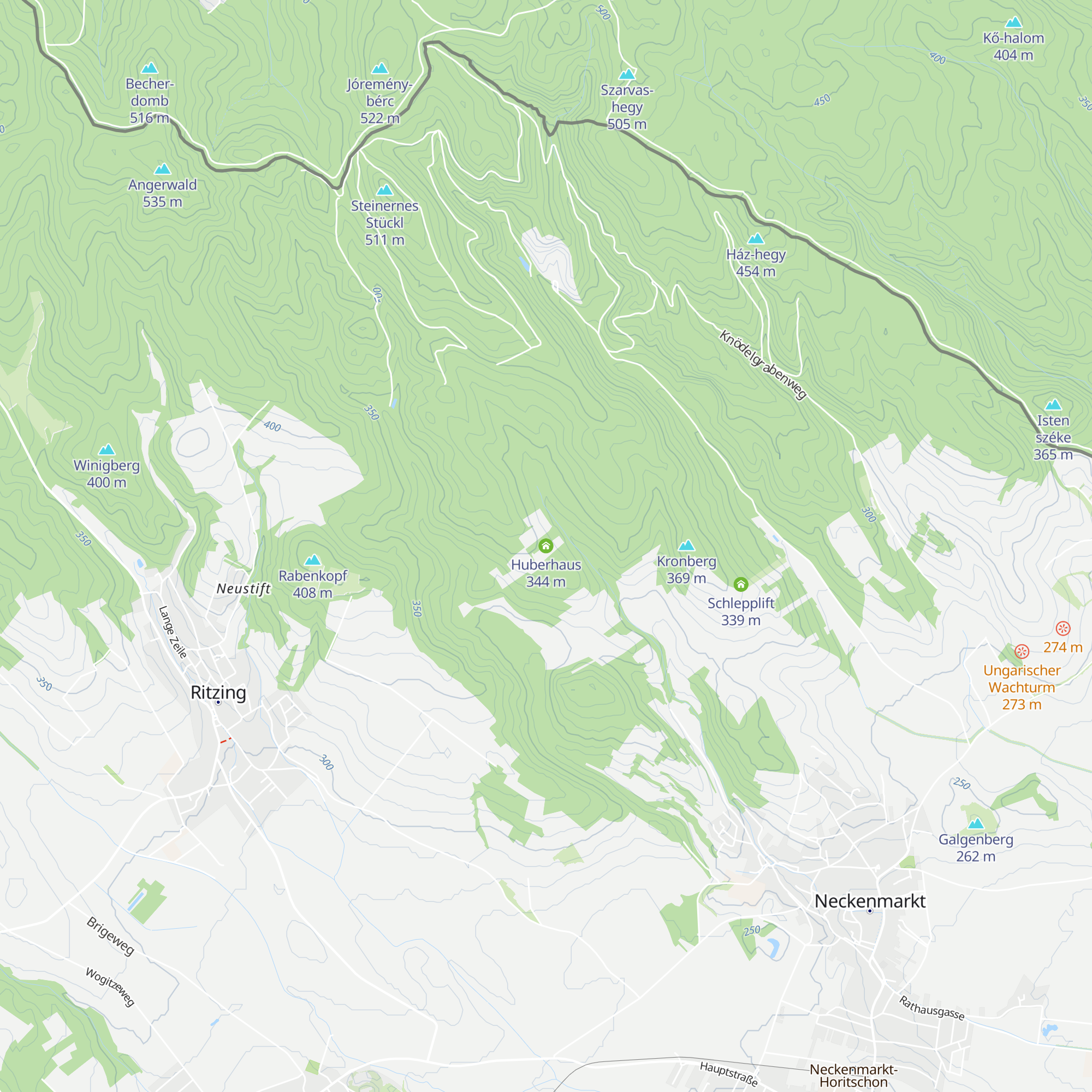 Huberhaus map