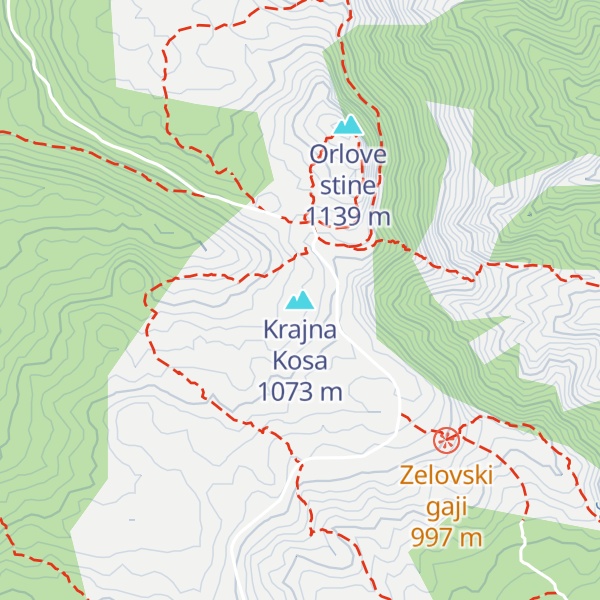 Map of Krajna Kosa