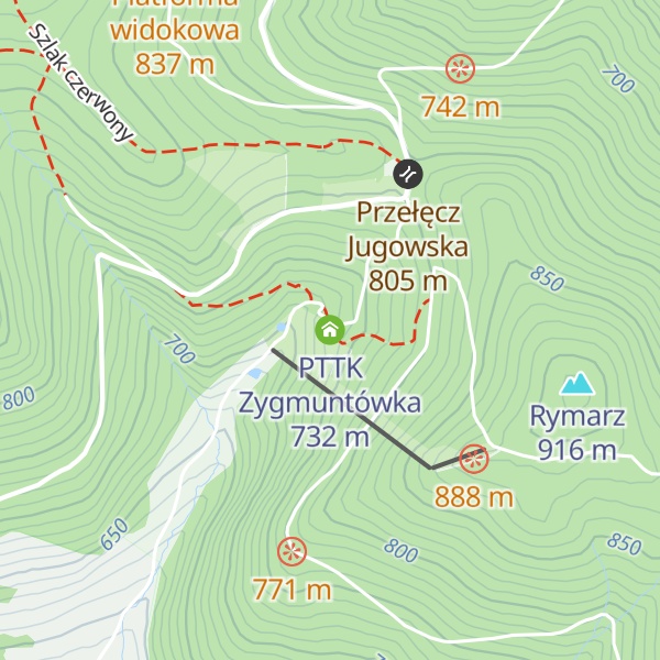 Map of PTTK Zygmuntówka