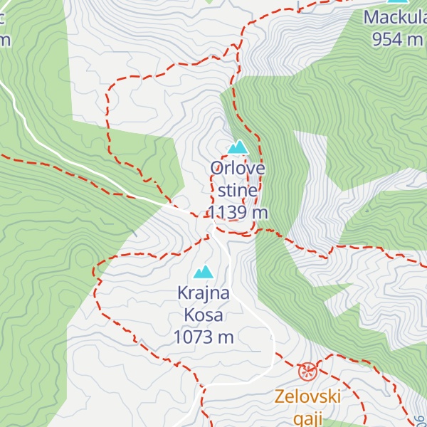 Map of Planinarski dom Orlove stine