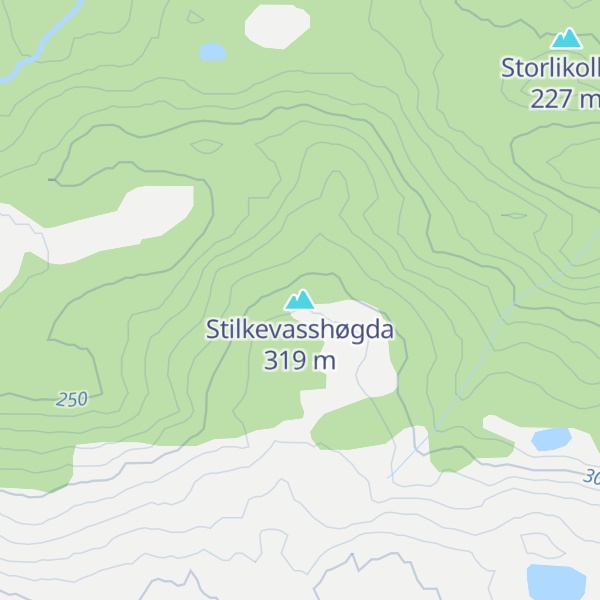 Map of Stilkevasshøgda