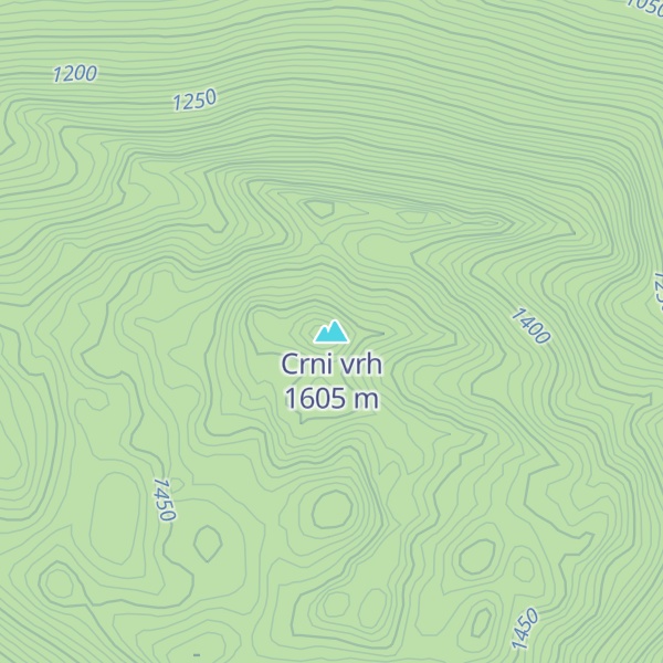 Map of Crni vrh