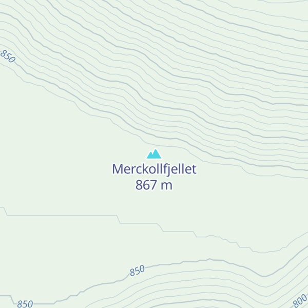 Map of Merckollfjellet