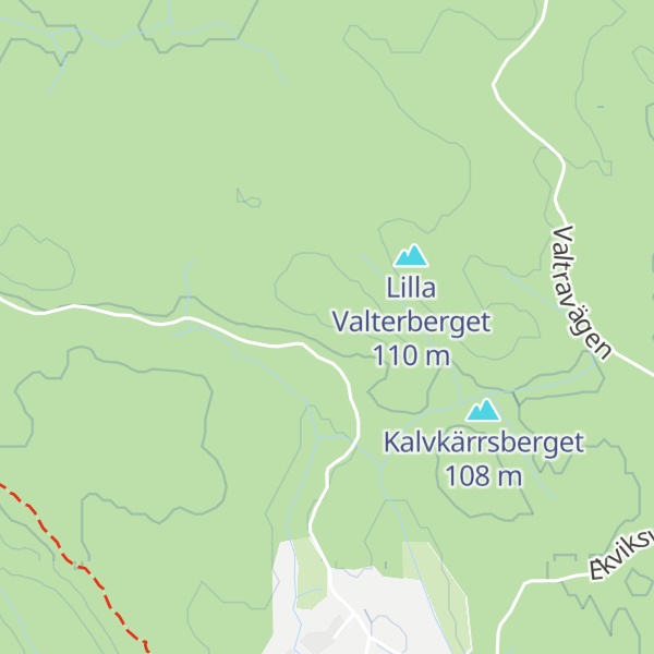 Map of Stora Valterberget