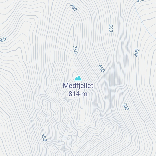 Map of Medfjellet