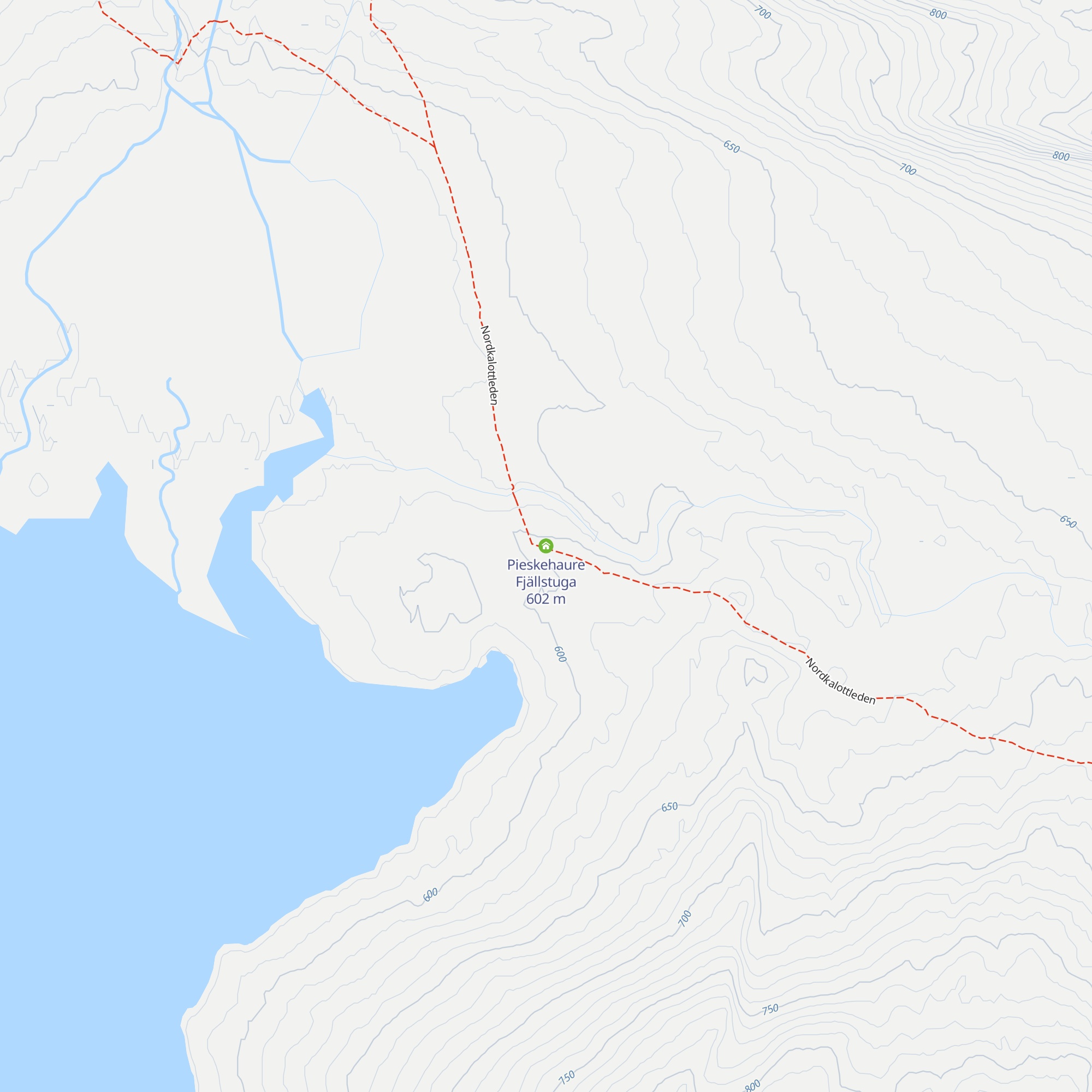 Pieskehaure Fjällstuga map