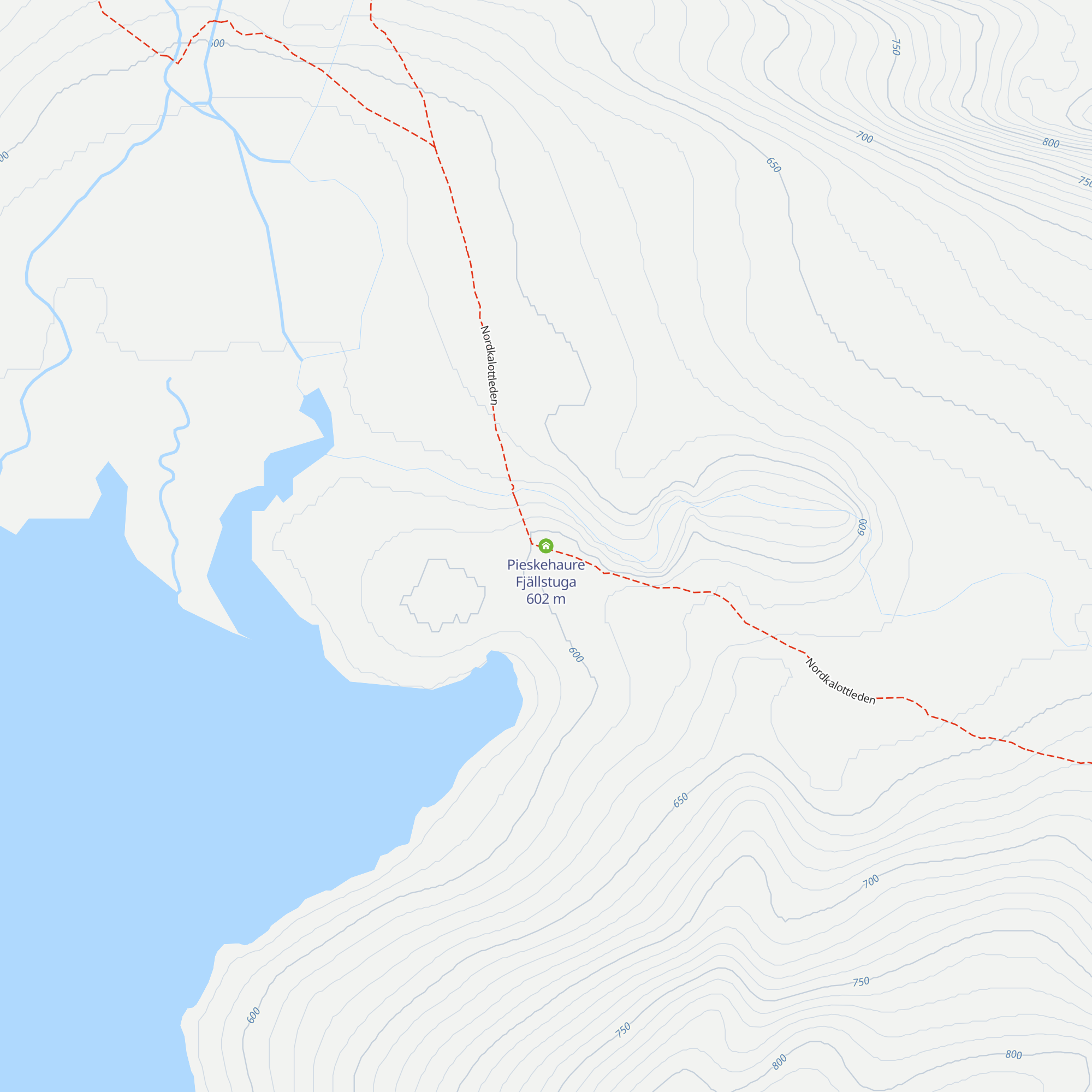 Pieskehaure Fjällstuga map