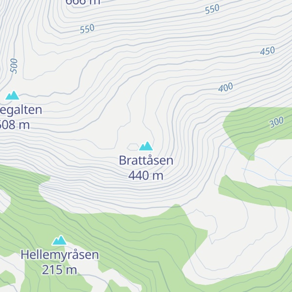 Map of Brattåsen