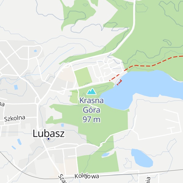 Map of Krasna Góra