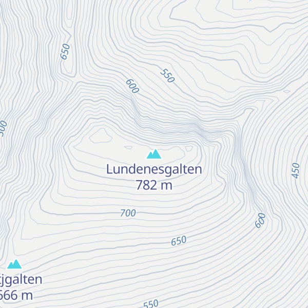 Map of Lundenesgalten