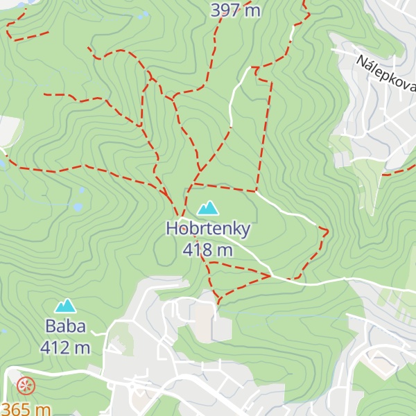Map of Hobrtenky