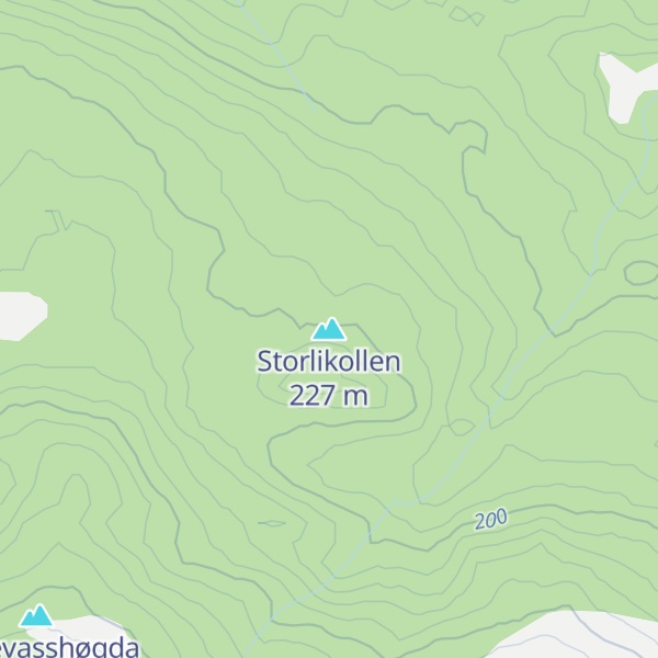 Map of Storlikollen