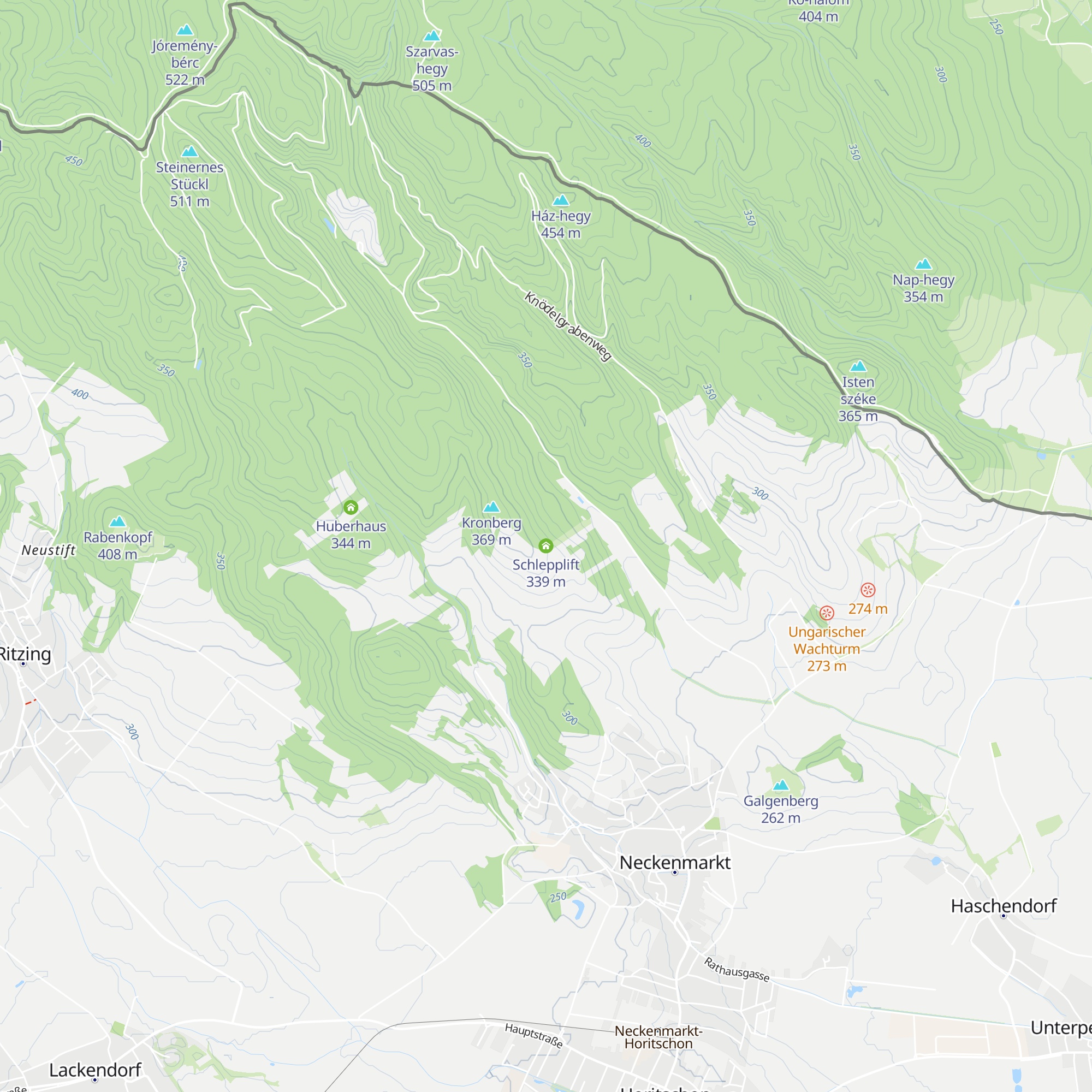 Schlepplift map