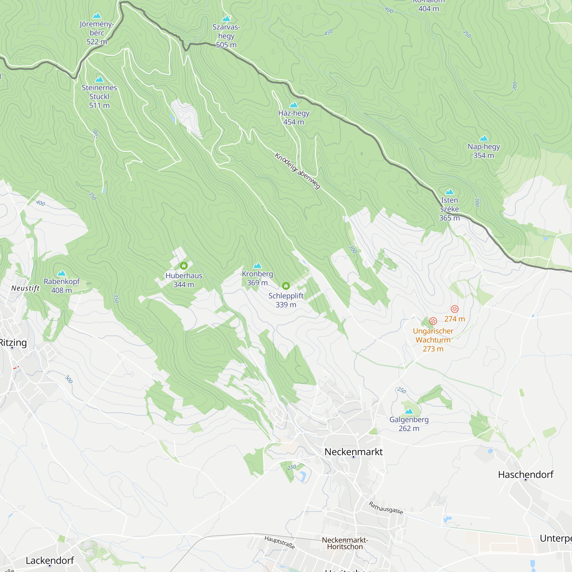 Schlepplift map