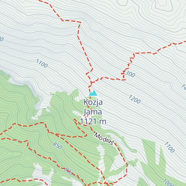 Map of Kozja Jama