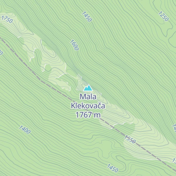 Map of Mala Klekovača
