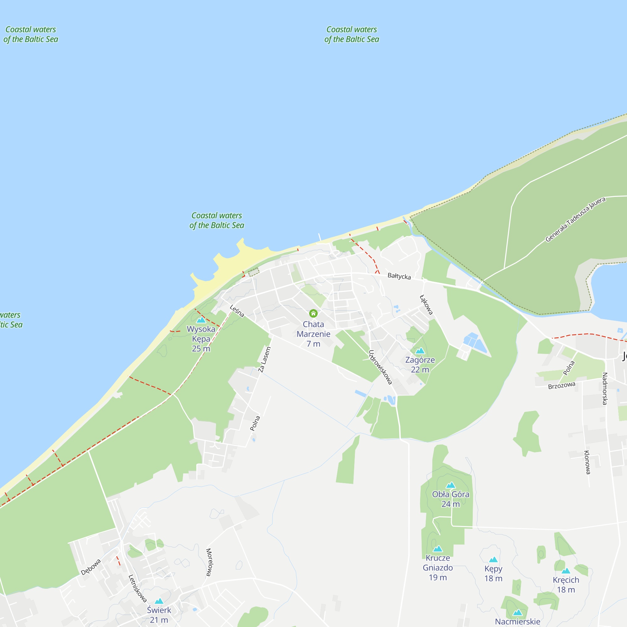 Chata Marzenie map