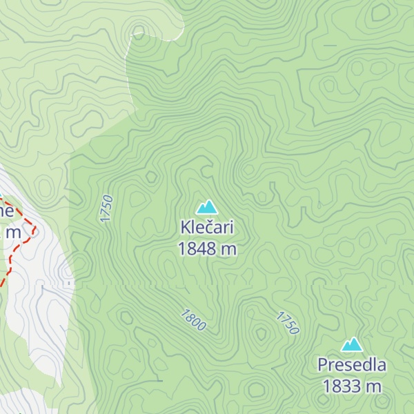 Map of Klečari