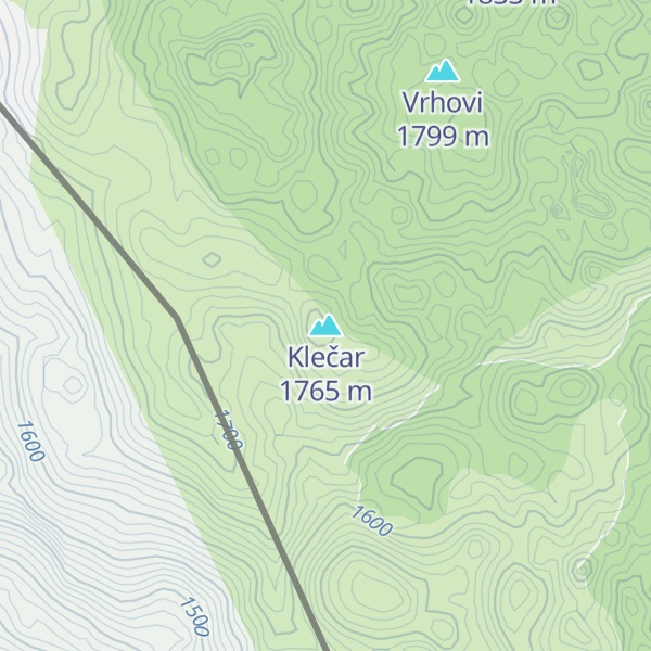 Map of Klečar