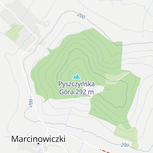 Map of Pyszczyńska Góra