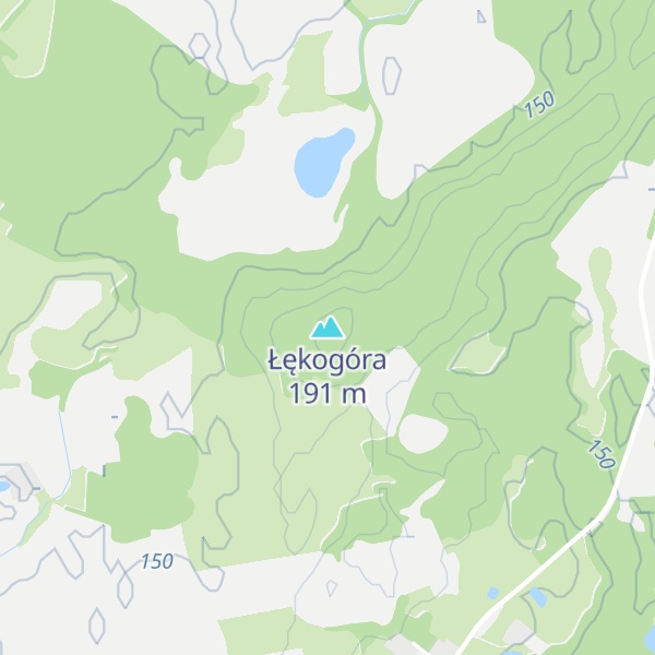 Map of Łękogóra