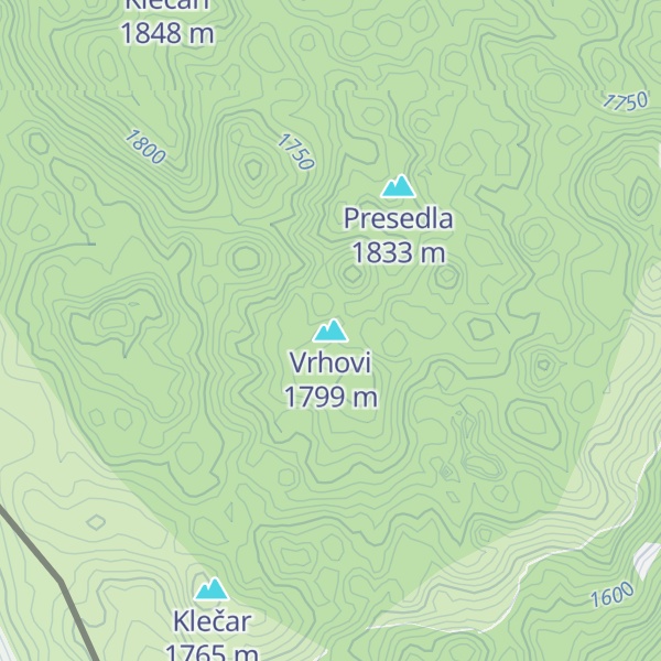 Map of Vrhovi