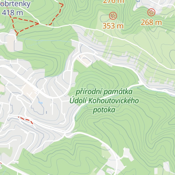 Map of Ostrá