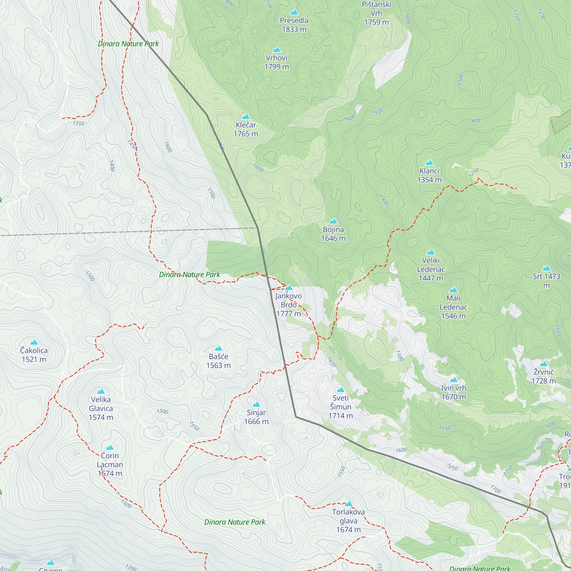 Sklonište Jankovo brdo map