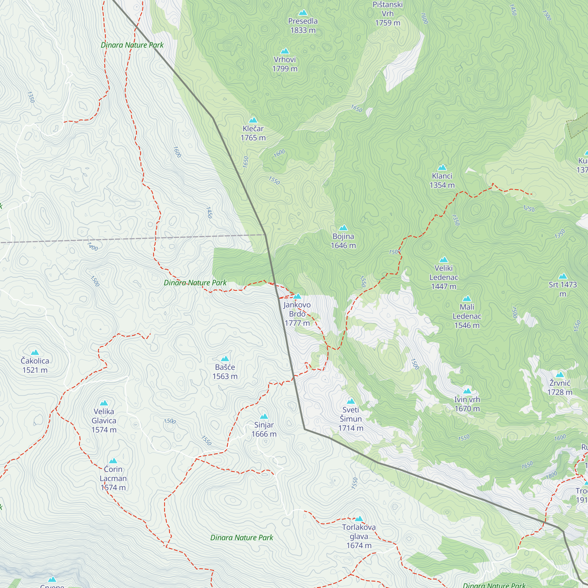 Sklonište Jankovo brdo map