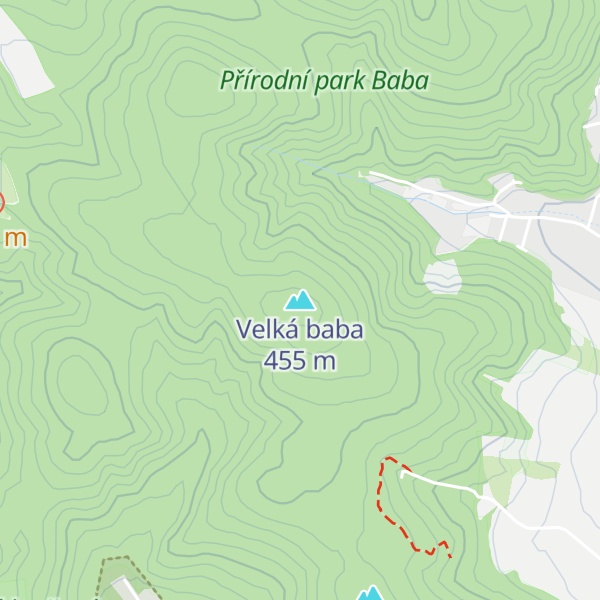 Map of Velká baba