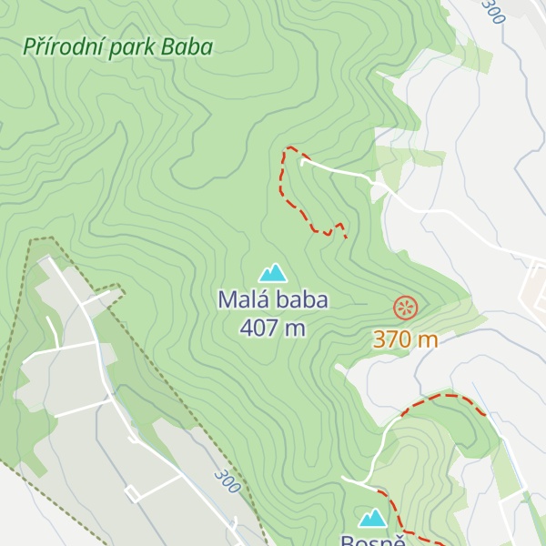 Map of Malá baba
