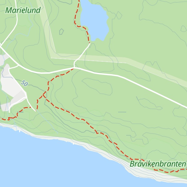 Map of Bränningsbergen