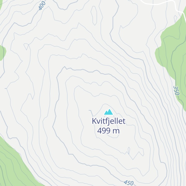 Map of Fjelldalsheia
