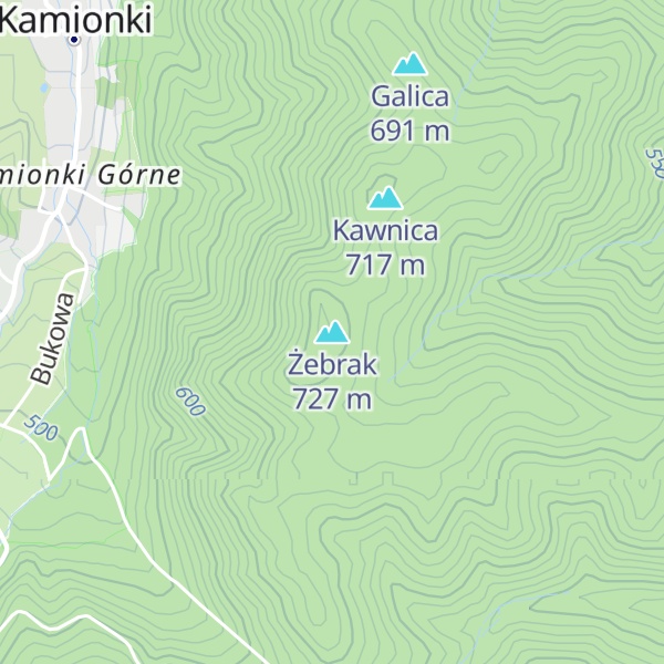 Map of Żebrak
