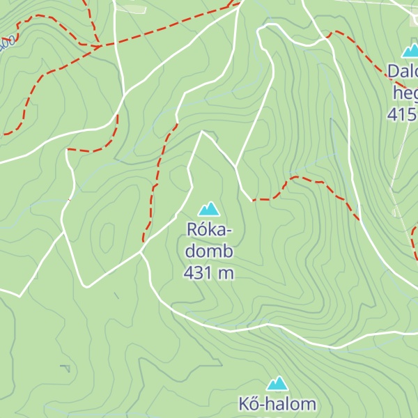 Map of Róka-domb